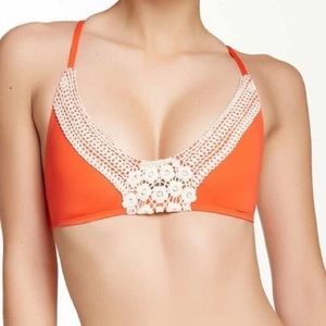 Lucky brand crochet bikini top